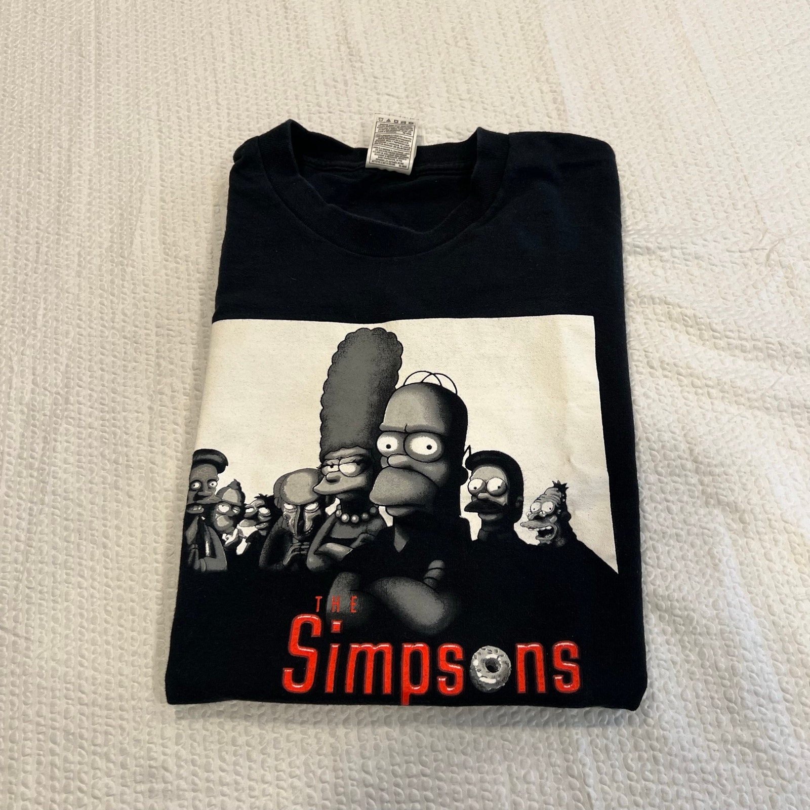 The Simpsons Sopranos Black T Shirt Large Youth The Simpsons Sopranos Black T Shirt Large Youth